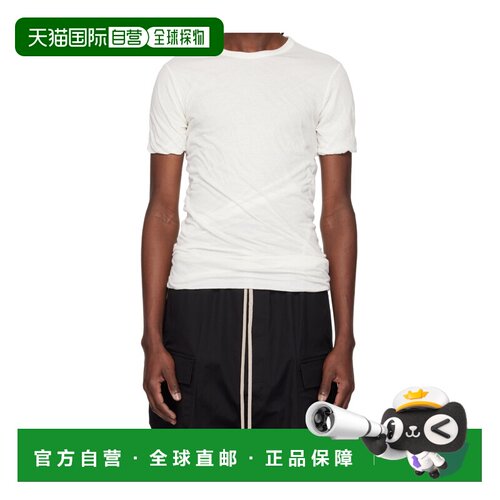 RICK OWENS 男士T恤 RU01F2256UCDB11 SS2026 白色