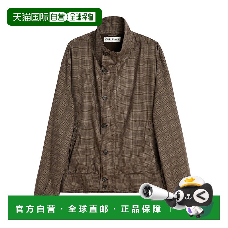 OUR LEGACY 男士夹克 M4252MD AW2025 棕色 格纹休闲夹克