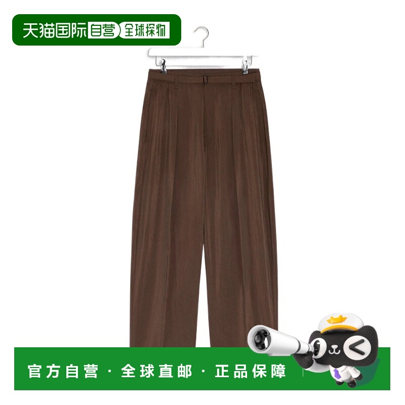 1h可退 LEMAIRE 男士休闲裤 PA1196LF1308BR402 AW2025 棕色