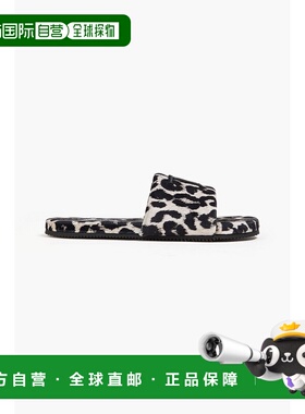 1h可退 潮奢 Tom Ford 汤姆 福特 男士 豹纹天鹅绒凉拖 J1376TOF0
