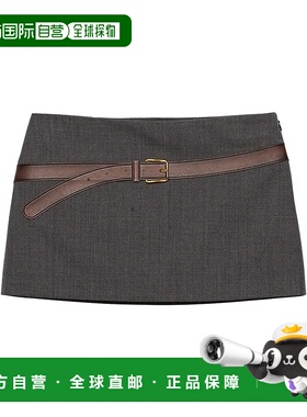 PRADA 女士半身裙 P151WGSOOO16NOF0480ARDESIA SS2025a字裙