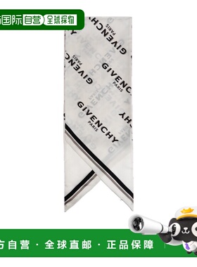 GIVENCHY 女士围巾 7100101660003 SS2026 白色 Silk scarf with