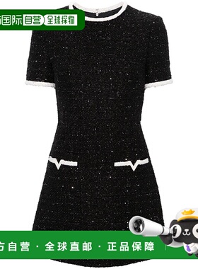 【99新未使用】VALENTINO 女士连衣裙 4B3VA7F08C8YGH SS2024 黑