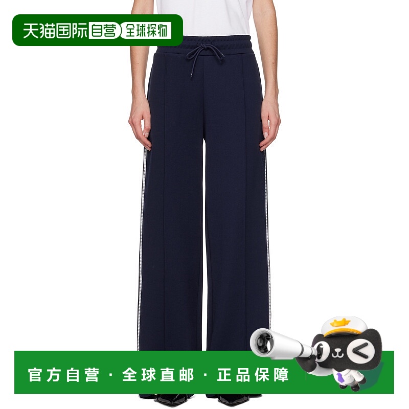 1h可退 潮奢 Msgm 女士 海军蓝运动裤 3841MDP74257267