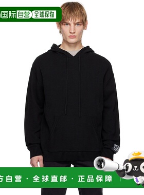 1h可退 潮奢 Ksubi 男士 黑色 1999 Knit 连帽衫 MPS25KW005刺绣