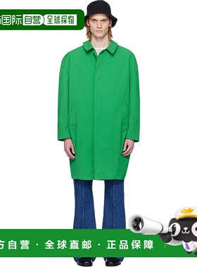 1h可退 潮奢 Bally 巴利 男士 绿色大衣 MOU0ARNY292