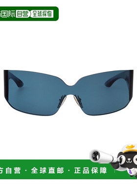 BALENCIAGA 男士太阳镜 BB0421S003 AW2025 蓝色 Sunglasses