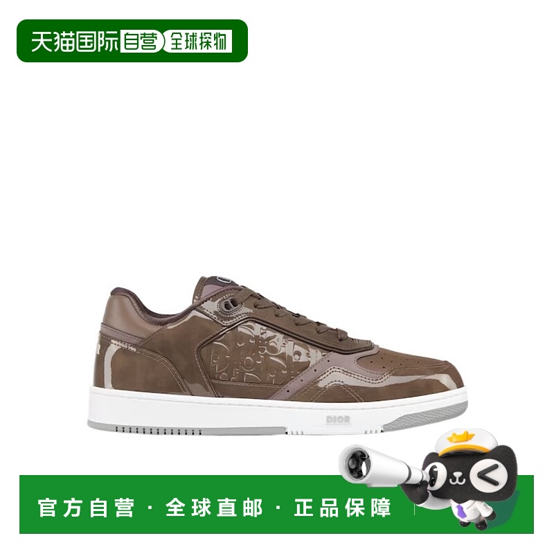 1h可退 DIOR 男士运动鞋 3SN272ZYVH330 AW2023 棕色 压花系带低