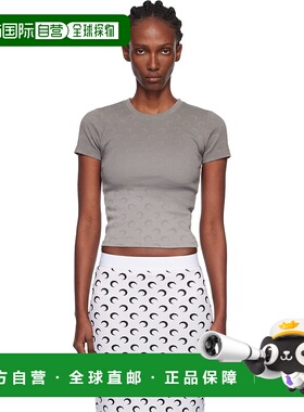 1h可退 潮奢 Marine Serre 女士 灰色 Faded Moon Jersey Baby Fi