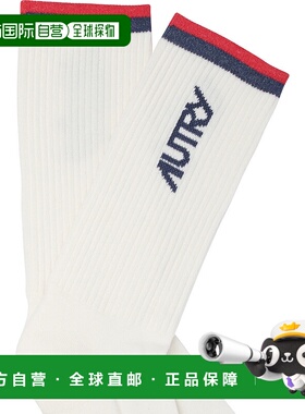 AUTRY 男士袜子 SOPUE8FS SS2025 Socks 白色运动袜