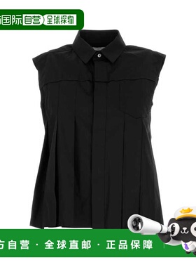 SACAI 女士衬衫 2407378001 AW2024 黑色 Sleeveless shirt. Clas