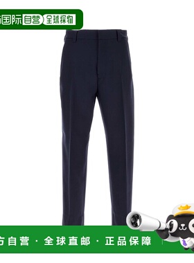 1h可退 潮奢 zegna 杰尼亚 男士 海军蓝羊毛裤子 R887019A8738DH2