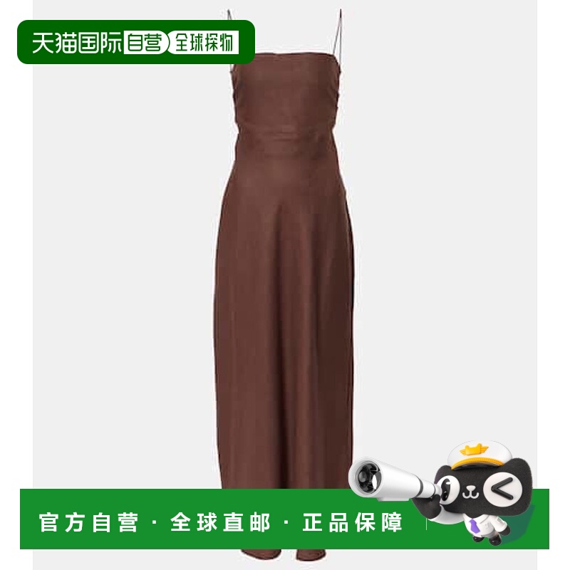 1h可退 潮奢 FAITHFULL THE BRAND 女士 亚麻长款连衣裙