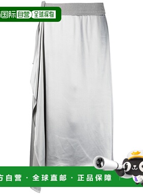 FENDI 女士半身裙 FQ7449ANQ9F0RTU CO 灰色 FENDI Satin midi sk