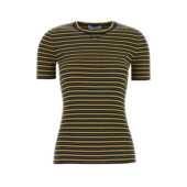 刺绣弹力棉质T恤 潮奢 女士 普拉达 P24B3FSOOO19CI Prada