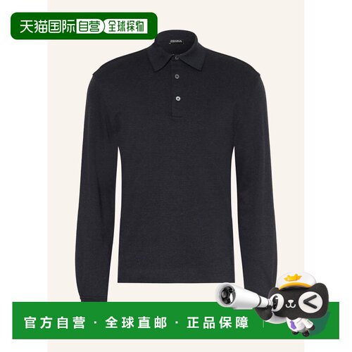 ZEGNA 男士T恤 100338102317000 CO 深蓝色 Jersey polo shirt