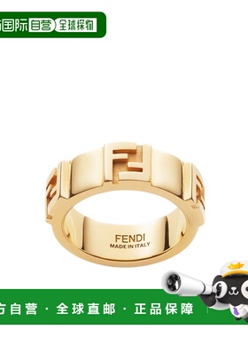 FENDI 女士戒指 8AK895B08F0CFK CO 黄色 徽标戒指