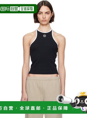 1h可退 潮奢 SPORTY & RICH 女士 黑色 SRHWC Ribbed 背心 TO0806