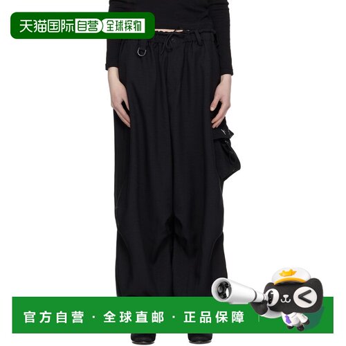 Y-3 女士 黑色 Sport Uniform Wide 工装裤卫裤休闲裤 KS7655