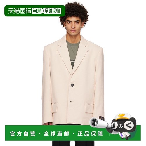 1h可退 潮奢 We11Done 男士 灰白色 Oversized 西装外套 WDJK3220