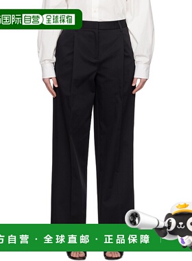 1h可退 潮奢 MATTEAU 女士 黑色 Summer Chino 长裤 SCHTR直筒裤