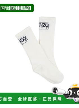 KENZO 女童袜子 K6061412P AW2024 白色 徽标袜子