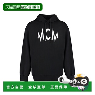 MHADAMM02BK AW2023 黑色 MCM intarsia 卫衣 Logo hoodie 男士