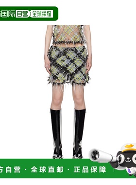 DIESEL 女士半身裙 A165090CLBX9XXA AW2024 花色 人造毛装饰半身