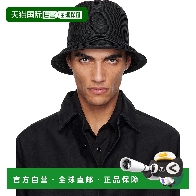 1h可退 潮奢 Casey Casey 男士 黑色渔夫帽 24A63