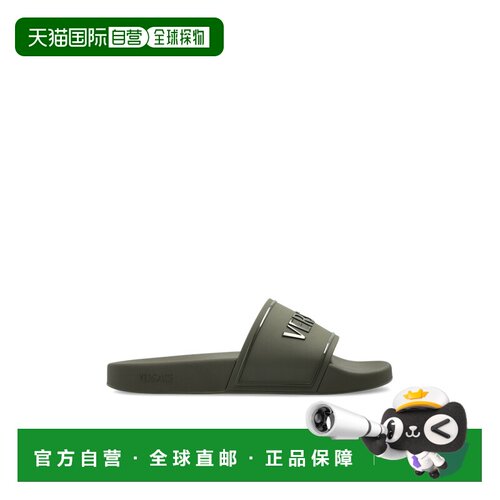 VERSACE 男士凉鞋 10184961A166581KJ20 范思哲SS2026绿色拖鞋