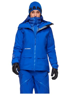 Mammut 女士户外冲锋衣 1046131EIGERBLUE CO猛犸象蓝色夹克
