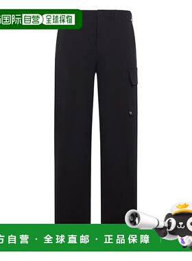 FENDI 男士休闲裤 FB1091AQMVF0QA1 SS2026 黑色 Gabardine trous