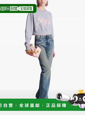 BALMAIN 女士针织衫 GF1JO080BD43 SS2026 灰色 Balmain 