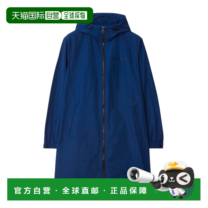 BURBERRY 男士外套 81060041 SS2025 蓝色 棉质风雪风衣休闲风