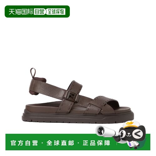 FENDI 男士凉鞋 7X1912AY2IF1SUL SS2026 棕色 圆头凉鞋