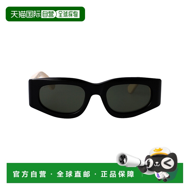 1h可退 GUCCI 女士眼镜 GG1664S001 SS2025 黑色 GG1664S太阳镜