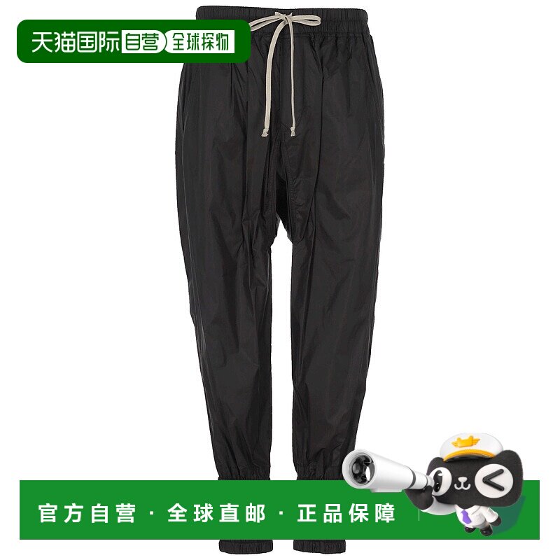 RICK OWENS 男士休闲裤 RU02E1383NP09 AW2025 黑色