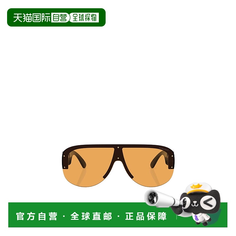 1h可退 VERSACE 男士眼镜 VE4391GB17 AW2024 橙色 飞行员太阳镜