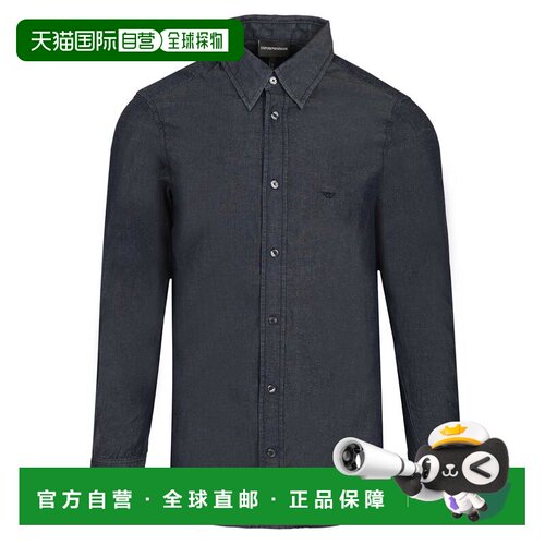 EMPORIO ARMANI 男士衬衫 EM001527AF25156MB001亚麻男装
