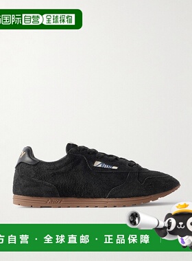 1h可退 潮奢 AUTRY 女士 Windspin 皮革边穿孔绒毛绒面革运动鞋 W