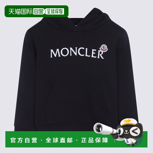 MONCLER 男童卫衣 K29548G00017899PS999 CO 黑色 Logoed cotton