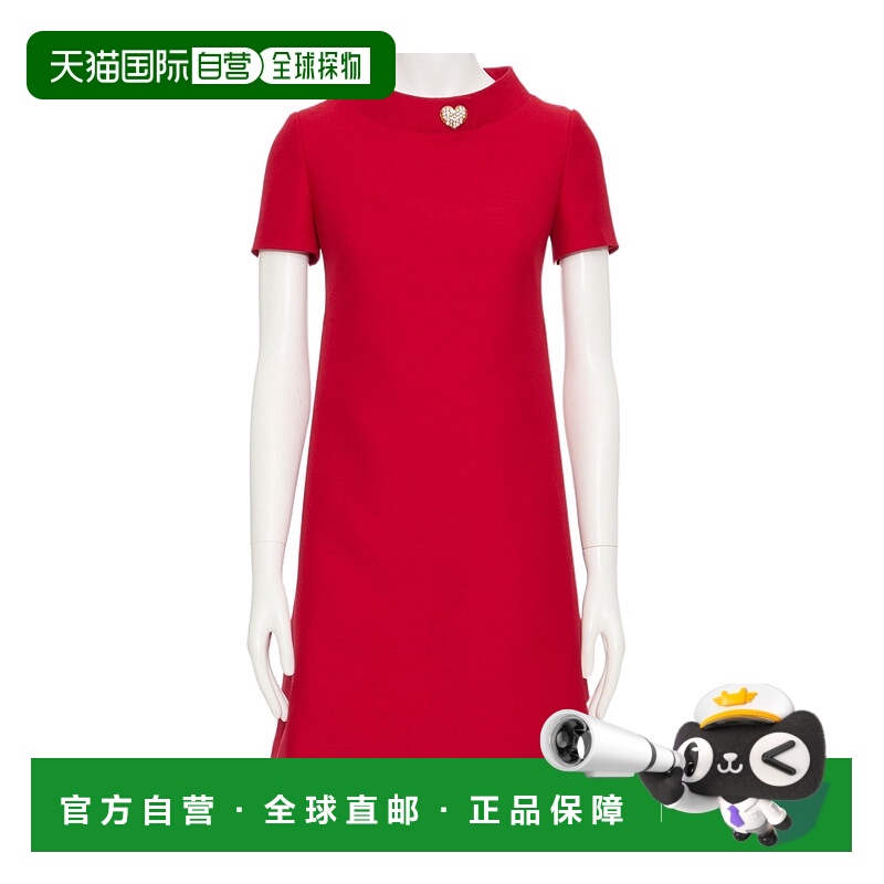 1h可退 VALENTINO 女士连衣裙 BVAG751CFR9M AW2025 红色