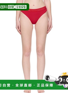 1h可退 潮奢 Tom Ford 汤姆 福特 女士 红色 Signature 丁字裤 KN