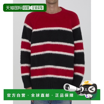 CELINE 男士针织毛衣 RY02H0ZQJ38RN AW2024 黑色 Striped sweate