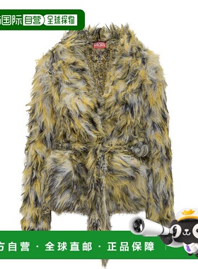 DIESEL 女士连衣裙 A214680EGCD900A AW2025 花色 人造皮草夹克