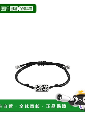 FENDI 男士手链手镯 7AJ914ATWWF0VD1 SS2025 黑色 丝带手链