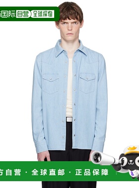 1h可退 潮奢 Tom Ford 汤姆 福特 男士 蓝色 Denim Chambray West