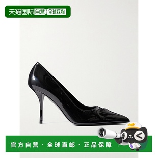 黑色漆皮浅口鞋 1h可退 女士 Alaia AA3E089CK168 潮奢