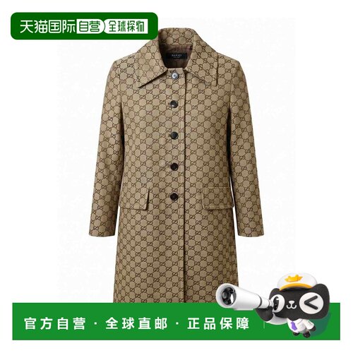 GUCCI 女士外套 875363ZAF4S2580 AW2026 棕色 `Gg` Coat