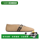 潮奢 alaia 女士 1h可退 纸草芭蕾平底鞋 AA3A058TK036